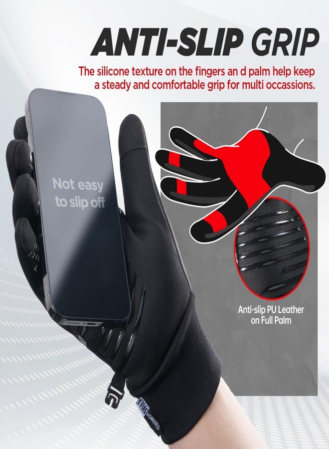 RUIXUE Winter Gloves Men Women, Warm Thermal Windproof Touchscreen Non-Slip,for Cycling Driving Running Hiking - Image 4